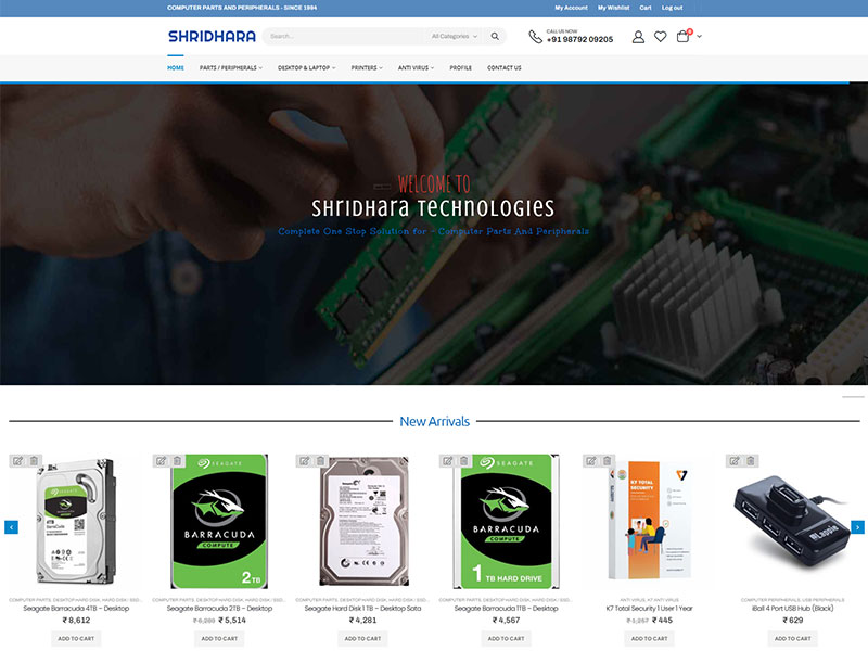 Shridhara - One Stop Solutions for Computer Sales & Services
